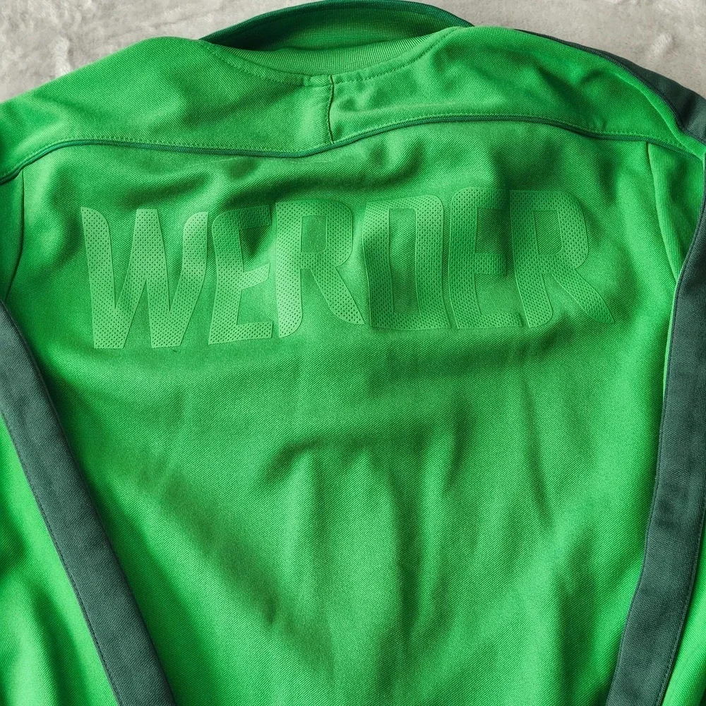 NIKE WERDER BREMEN FOOTBALL SOCCER JACKET GREEN‎ SIZE M BOYS BUNDESLIGA
